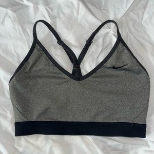 Nike sports bra— Grey, Size Medium.